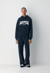 Cozy Sweatfleece Perfect Hoodie - H CLD WHT/RCH MCH BRN