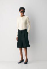 Bare Cashmere Noteworthy Cardigan - LIGHT BIRCH