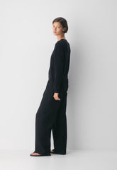 Bare Cashmere Noteworthy Cardigan - BLACK