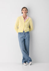 Bare Cashmere Noteworthy Cardigan - LEMONADE