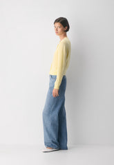 Bare Cashmere Noteworthy Cardigan - LEMONADE