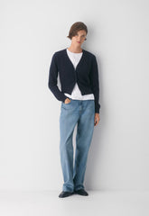 Bare Cashmere Laureate Cardigan - ADMIRAL