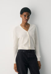 Bare Cashmere Laureate Cardigan - RICH MOCHA BROWN
