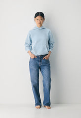 Cozy Sweatfleece Perfect Hoodie - NO-STRESS BEACH BLUE