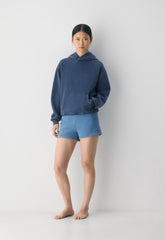 Cozy Sweatfleece Perfect Hoodie - NO-STRESS MEDIUM BLUE