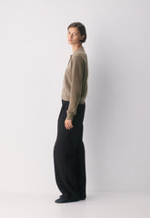Bare Cashmere Cellini Sweater - HEATHER FOLIO TAUPE
