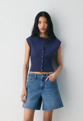 Golightly Sleeveless Cardigan - Wonder Yarn - SWEET PEA PURPLE