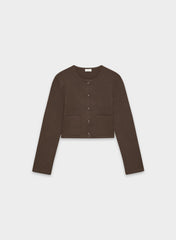 Notable Cardigan - Wonder Yarn - RICH MOCHA BROWN