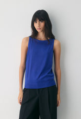 Fine Merino Wool Pasture Sweater Vest - ABLAZE BLUE