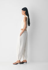 Cotton Charm™ Basque Sweater Vest - LIGHT BIRCH