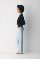 Cotton Charm™ Sicily Cardigan - BLACK