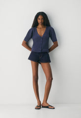 Cotton Charm™ Fika Cardigan - HARBOUR NAVY