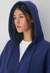 Cozy Sweatfleece Mega Zip Hoodie - HARBOUR NAVY
