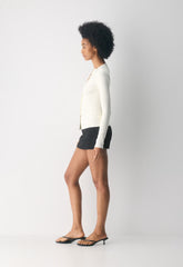 Shelly Cardigan - Wonder Yarn - LIGHT BIRCH