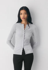 Shelly Cardigan - Wonder Yarn - HEATHER CHROME