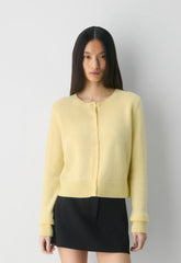 Essential Cashmere Acme Cardigan - LEMONADE