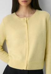Essential Cashmere Acme Cardigan - LEMONADE