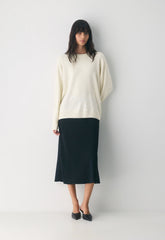 Bare Cashmere Meticulous Sweater - LIGHT BIRCH