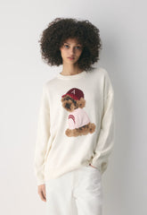 Cotton Charm™ Peggy Icon Sweater - LIGHT BIRCH/GEORGE