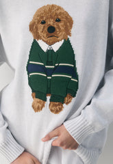 Cotton Charm™ Peggy Icon Sweater - H CLD WHT/HARLEY