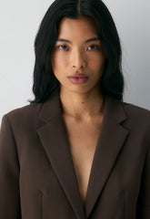 Etiquette Blazer - Crepette™ - RICH MOCHA BROWN