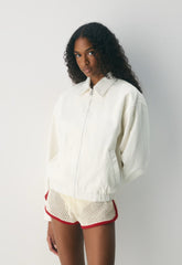 Caddie Blouson Jacket - LIGHT BIRCH