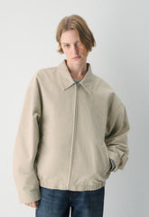 Caddie Blouson Jacket - MARCONA BEIGE
