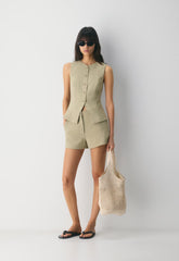 Regal Vest - Crepette™ - MARTINI OLIVE