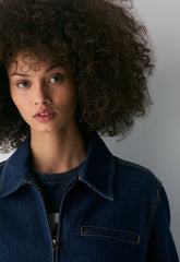 Barkley Lightweight Denim Jacket - NO-STRESS INDG DK BL