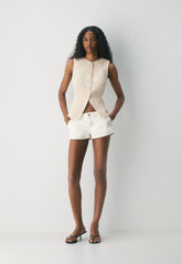 Regal Vest - PowerLinen™ - COOL BEIGE
