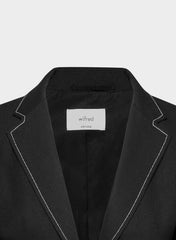 Etiquette Blazer - PowerLinen™ - BLACK/LIGHT BIRCH