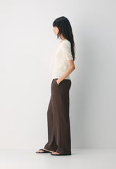 The Effortless Pant™ Lo-Rise - Crepette™ - RICH MOCHA BROWN