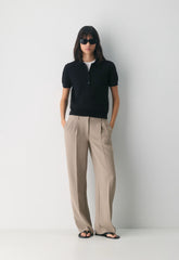 The Effortless Pant™ Lo-Rise - Crepette™ - NOMAD TAUPE