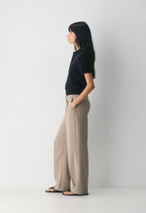 The Effortless Pant™ Lo-Rise - Crepette™ - NOMAD TAUPE