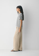 The Effortless Pant™ Lo-Rise - Crepette™ - MARCONA BEIGE