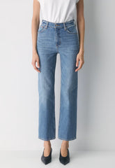 Denim Forum The Arlo Hi-Rise Straight Jean - 5 YRS KISS N TELL BLEU