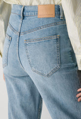 Denim Forum The Arlo Hi-Rise Straight Jean - 7 YRS BLEU TABOO