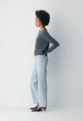 Denim Forum The '90s Marlo Hi-Rise Baggy Jean - 15 YRS BRL THR BLEU