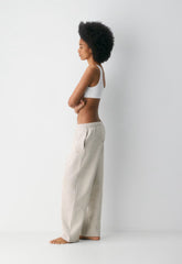 Cozy Sweatfleece Mega Straight™ Sweatpant - HEATHER ECRU