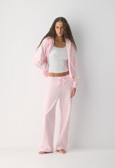 Cozy Sweatfleece Perfect Banded Sweatpant - VILLA PINK