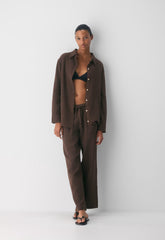 AirPlush Cotton™ Sail Pant - RICH MOCHA BROWN