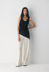 Leeway Pant - Sway Crepe - VINTAGE WHITE