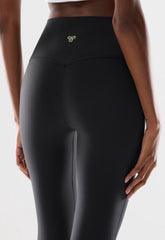 BUTTER Cheeky Hi-Rise Flare 32 Legging - BLACK