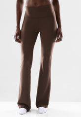BUTTER Cheeky Hi-Rise Flare 32 Legging - RICH MOCHA BROWN