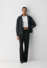 HomeStretch™ Smooth Kickback Pant - BLACK