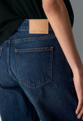 Denim Forum The ‘90s Relaxed Ultra Lo-Rise Wide Jean - BE ABOUT DARK BLEU