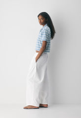 Voltage Barrel Pant - WHITE