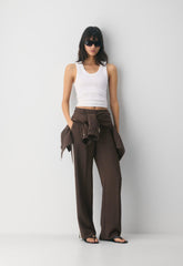 Agency Pant - Crepette™ - RICH MOCHA BROWN/MULTI