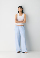 Artisan Pant - CruiseLinen™ - WLN STP WHT/CRNFLR BL
