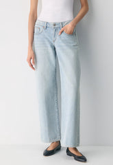 Denim Forum The ‘90s Relaxed Ultra Lo-Rise Wide Jean - 15 YRS BRL THR BLEU